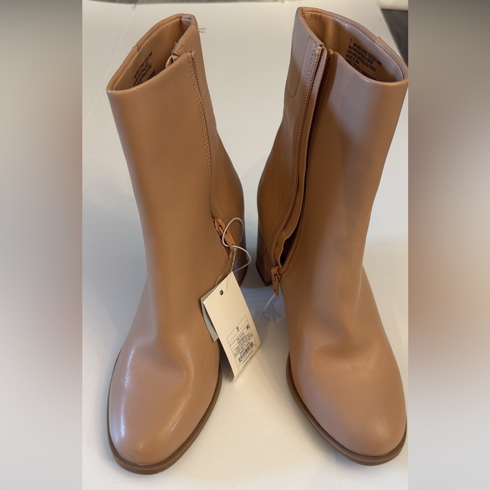 A New Day Women's Boots in a tan/taupe color